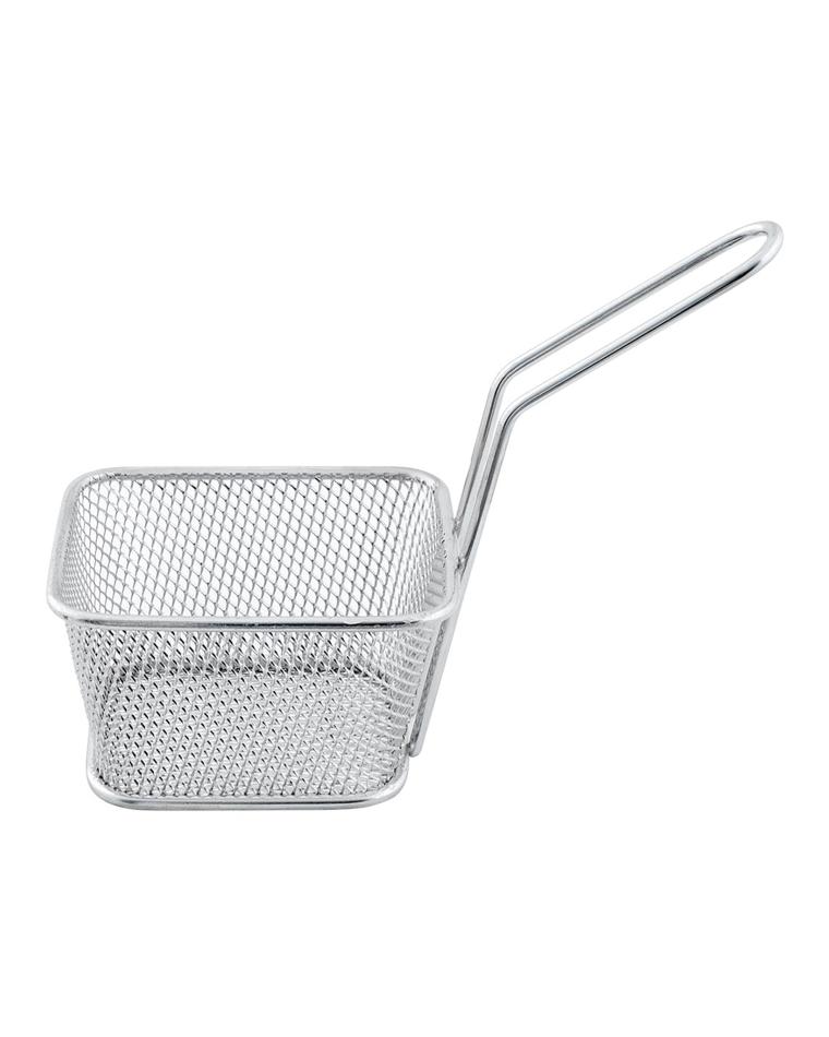 Fritesmandje - RVS - 10 x 9 CM - hoog handvat - Promoline