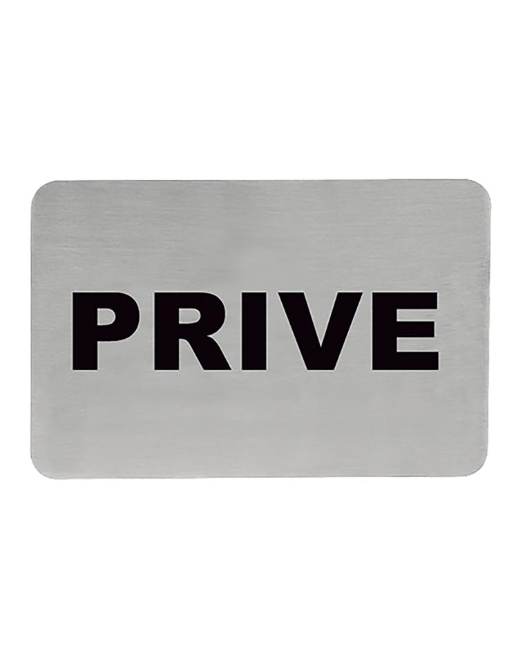 Infobord - H 6 x 11 CM - 0.05 KG - RVS - 705208