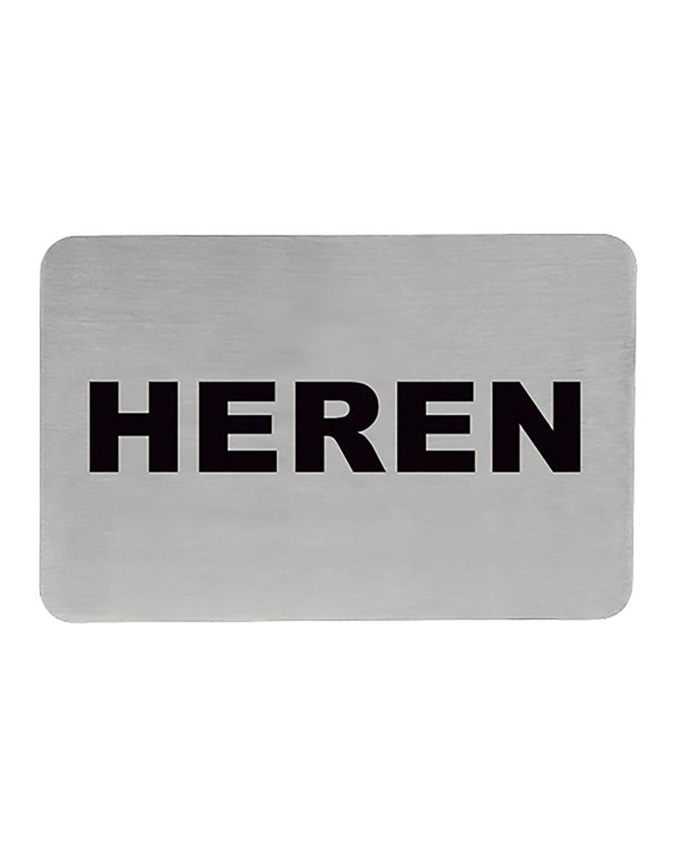 Infobord - H 6 x 11 CM - 0.05 KG - RVS - 705209