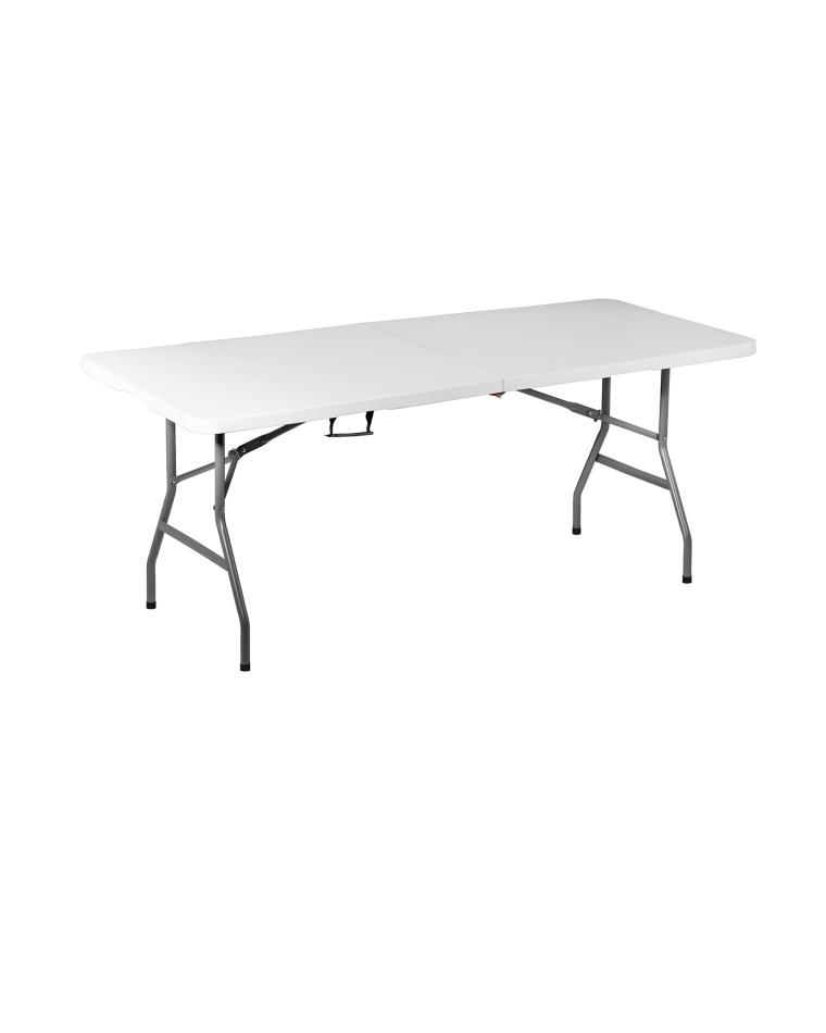 Tafel inklapbaar - 183 x 75 x  H 74  CM - Wit / Grijs - Promline