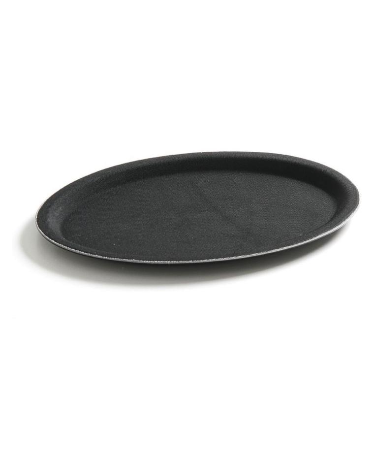 Plasticpro 6 sectionele ronde kunststof dienblad/schotels roze Pack van 8
