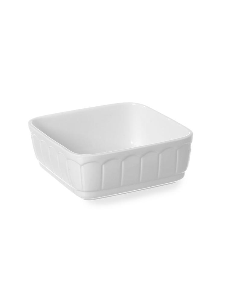 Rustica Ovenschaal - 16.5 X 16.5 CM - Wit - Porselein - Hendi - 786352