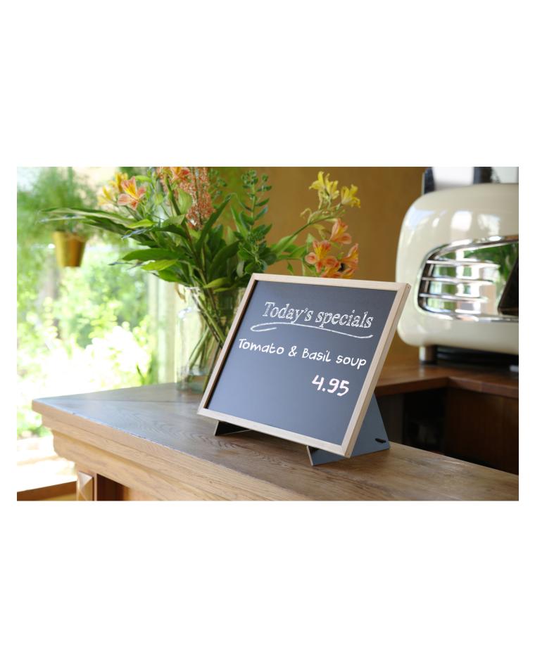 Krijtbord - 300x400 mm - met standaard - Hendi - 664124