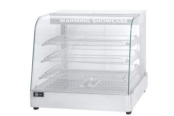 Warmhoudvitrine - Gebogen Ruit - RVS - 230V - B 65 CM - G-Line