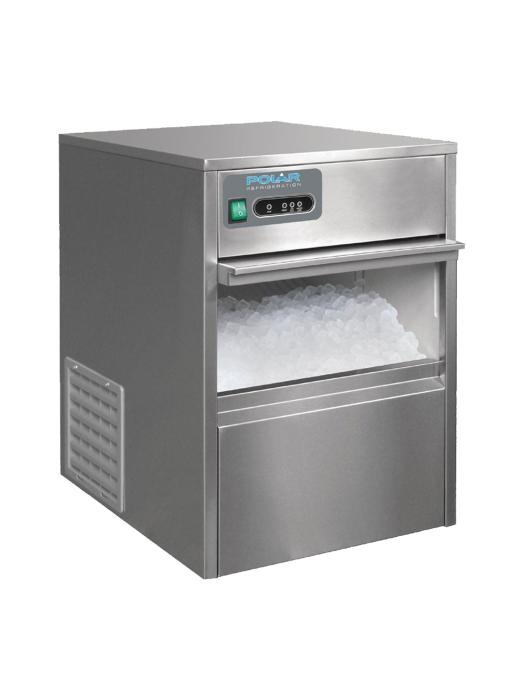 Ijsblokjesmachine - 20kg/24h - H 59 x 38 x 47.7 CM - 230 V - RVS - Polar - T316 T316 €479.98 Holle ijsblokjesmachines