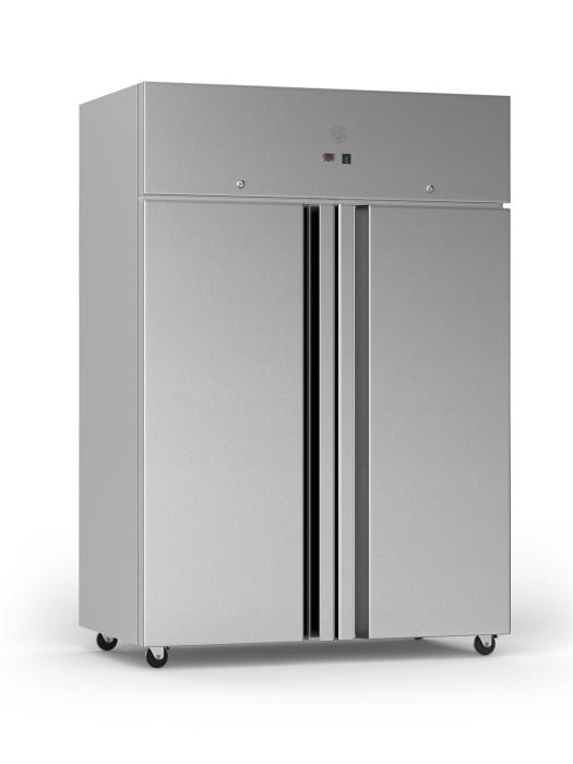Gefrierschrank - 2-türig - 1200 Liter - Edelstahl - 230V
