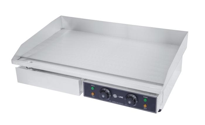 Bakplaat - Elektrisch - Glad - Tafelmodel - RVS - 2 x 230V - G-Line HW-148644 €159.00 Bakplaat elektrisch