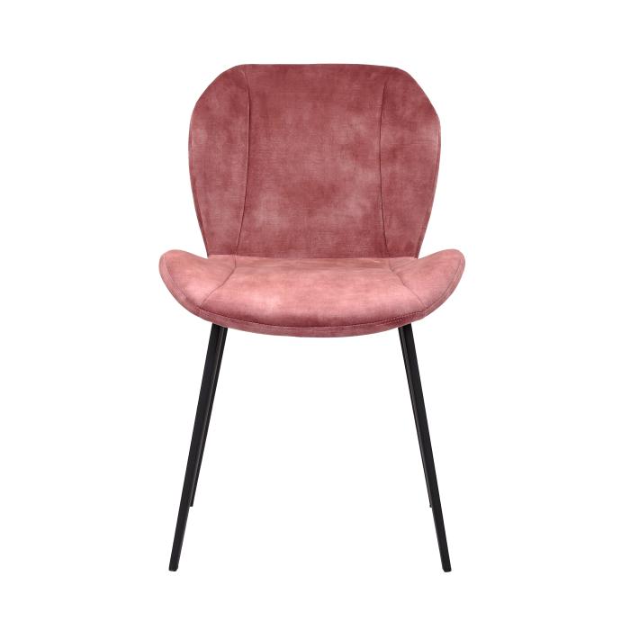 Stoel Montilla - Roze - Velvet - G-Line 71360 €69.95 Stoffen stoelen