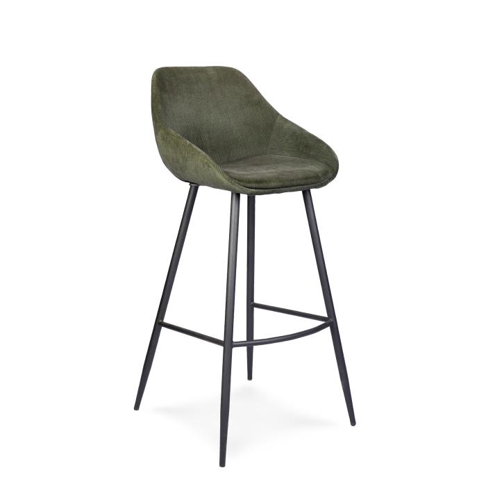 Barhocker Cordoba – Dunkelgrün – Cord – G-Line