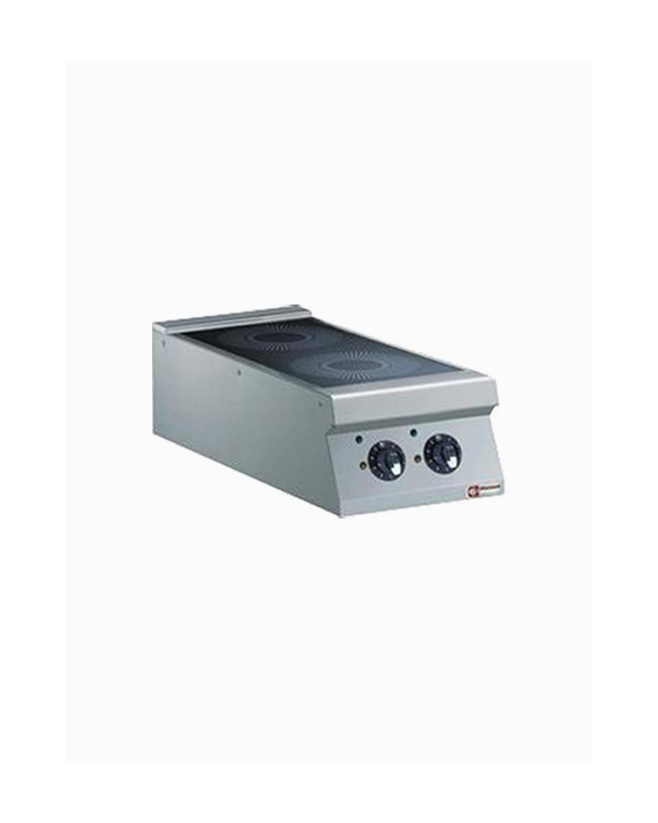 Fornuis - Inductie - 2 Zones - 2 x 5kW - Tafelmodel - Diamond - E22/2ID4T-N