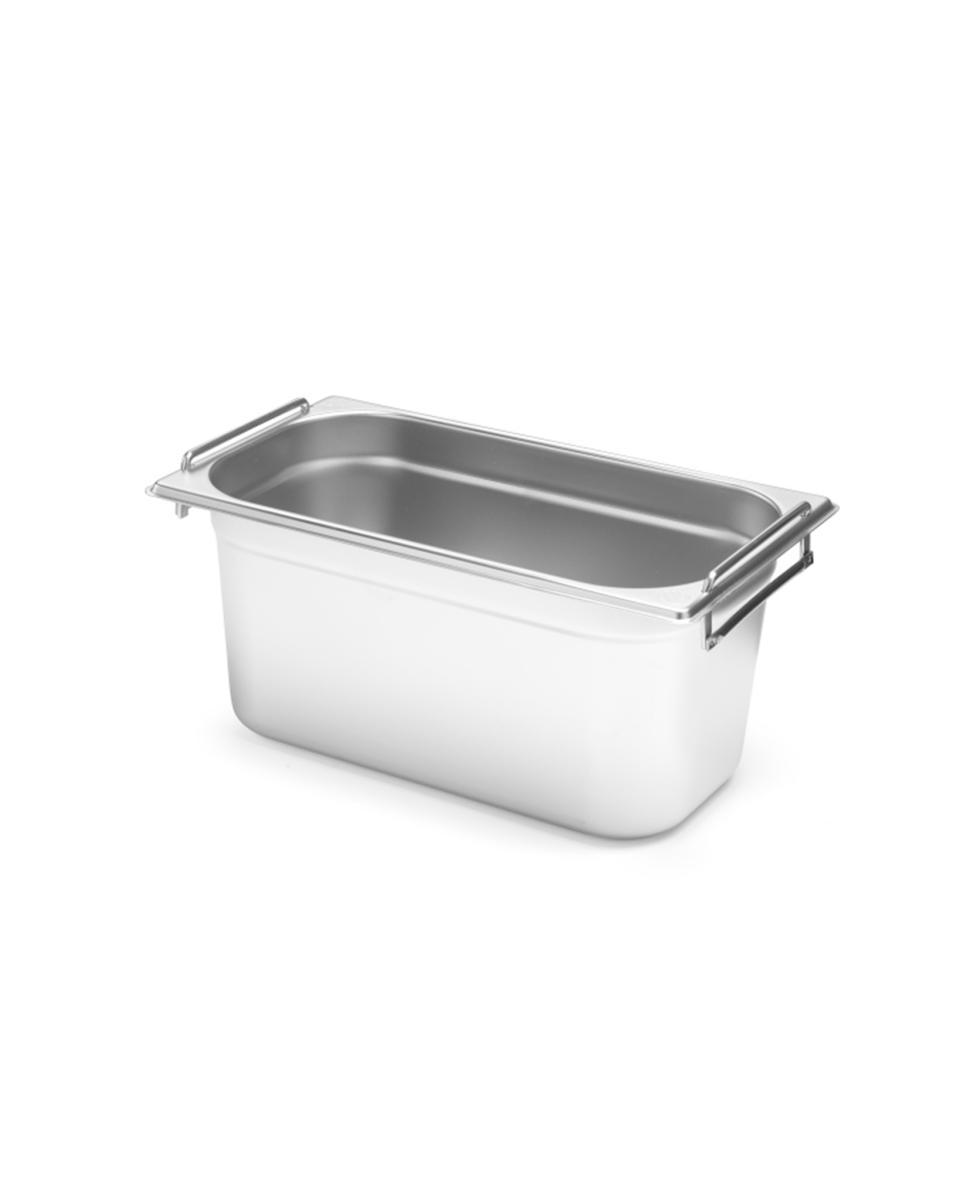Gastronormbak - 1/3 GN - RVS - 15 cm - Handgrepen - Budget Line - Hendi - 817445