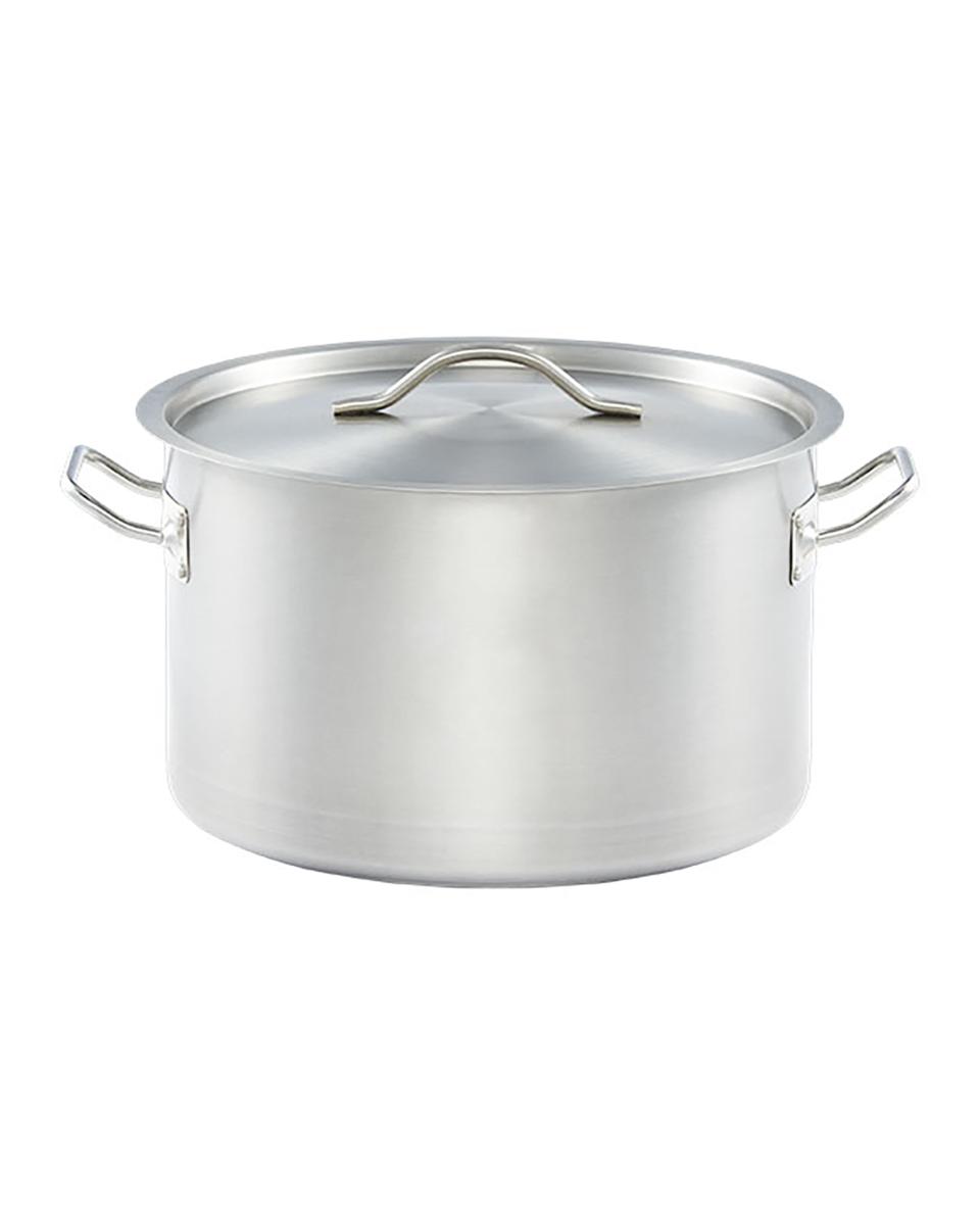 Kookpan - Ø28 x H 18 CM - RVS - Middel - Met Deksel - 11.1 Liter - Promoline