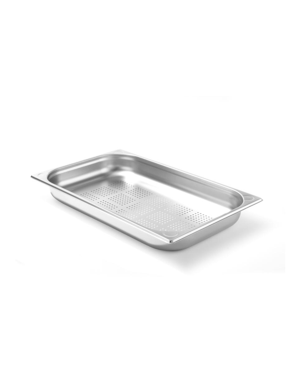 Gastronormbak 1/1 geperforeerd - RVS - H 6.5 X 32.5 X 53 CM - Hendi - 807125