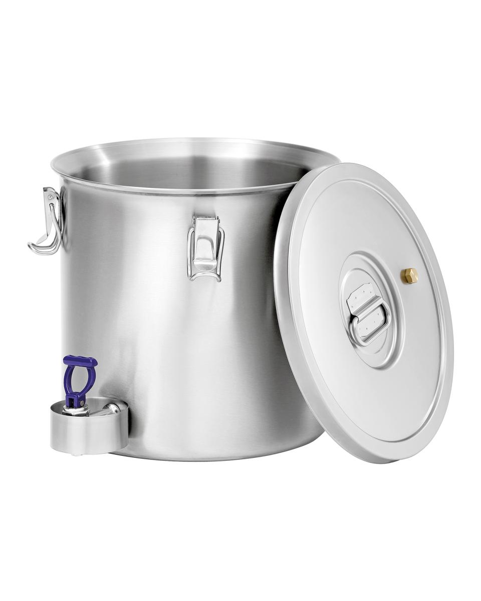 Thermoscontainer - 20 Liter - Aftapkraan - RVS - Bartscher - 100085