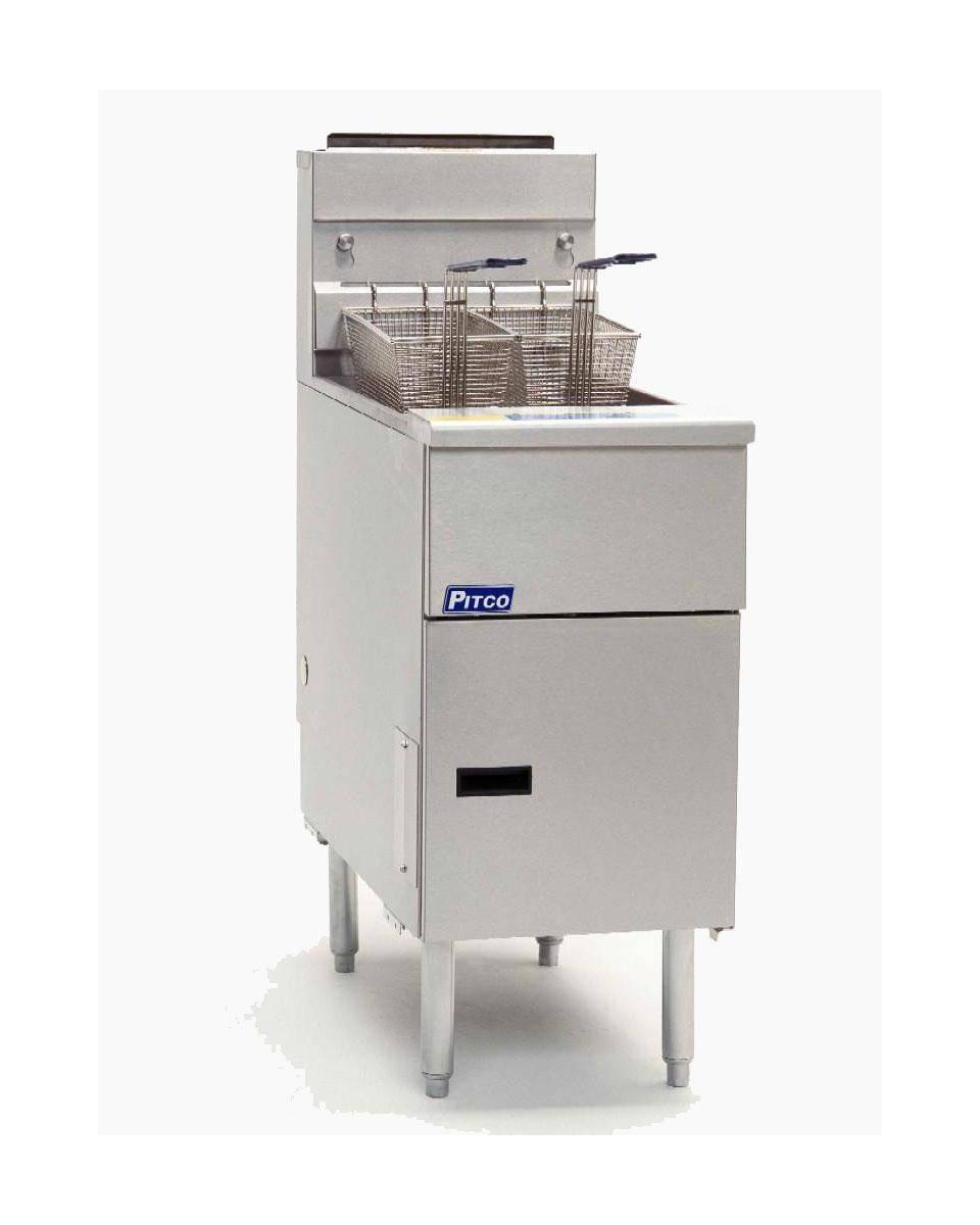 Gasfriteuse - SG14S - Propaan - Belgische uitvoering - H 117 x 40 x 88 Cm - Pitco - SG14S