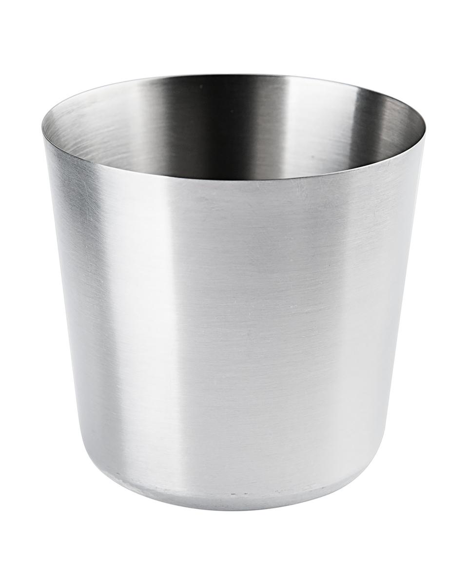 Beker voor frites - Ø8.5 x H 8.5 CM - RVS - Promoline