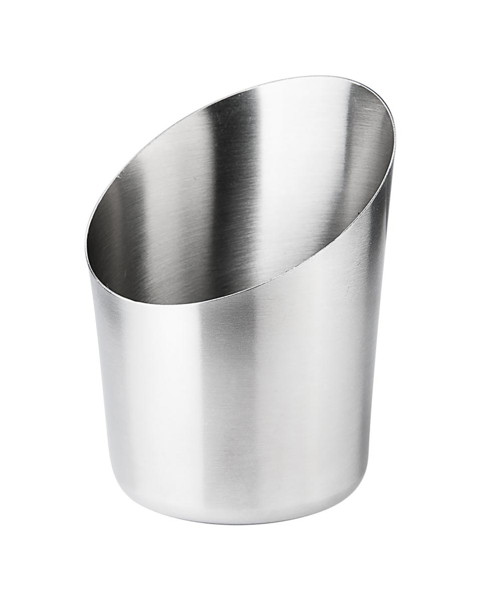Beker voor frites - Ø8.8 x H 11 CM - RVS - Promoline