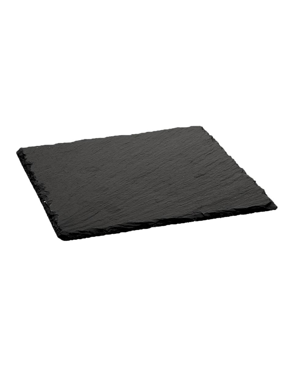 Bord - Leisteen - 20 x 20 CM - Zwart - Promoline