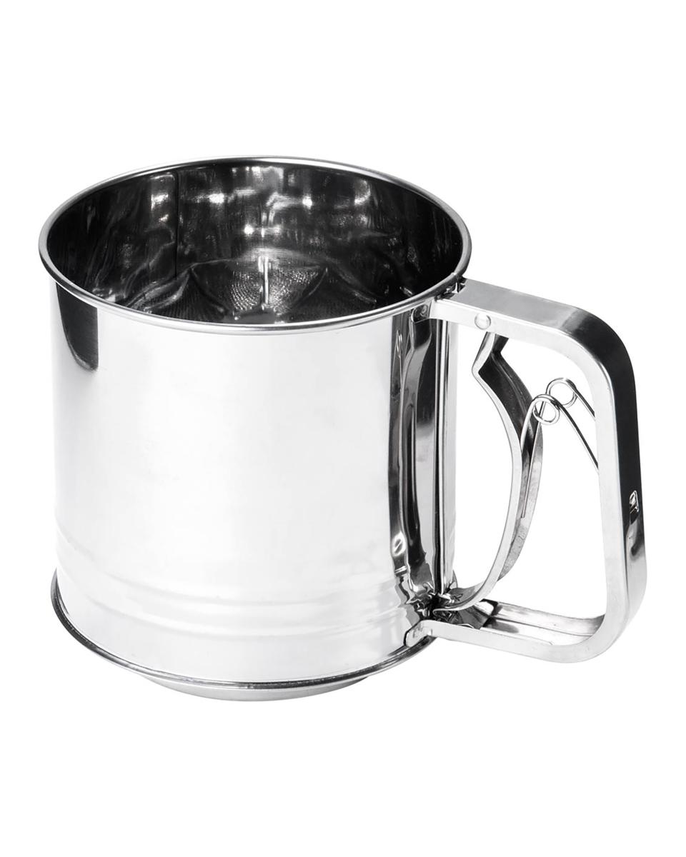 Meel/Poedersuiker zeef - RVS - Ø12 x H 13 CM - Promoline