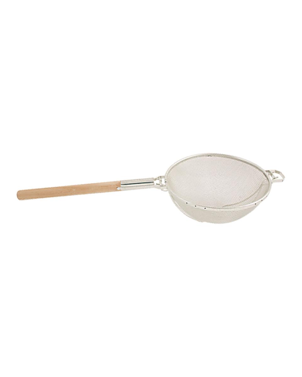Oplegzeef - Ø35 CM - Steel 43 CM - RVS - Houten steel - Promoline