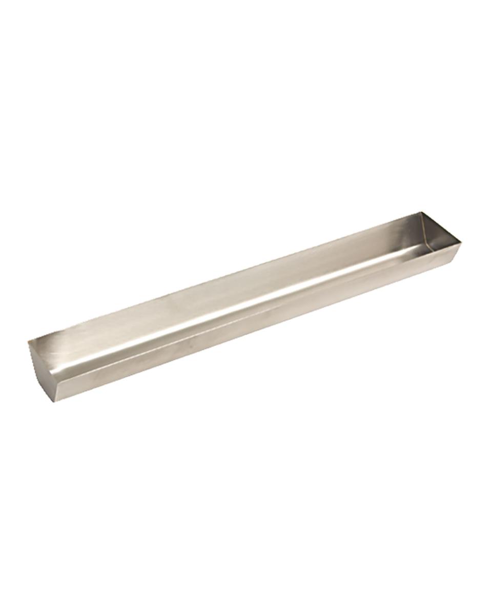 Pate Vorm - RVS - 3.5 x 40 x 6.5 CM - 0.6 Liter - Promoline