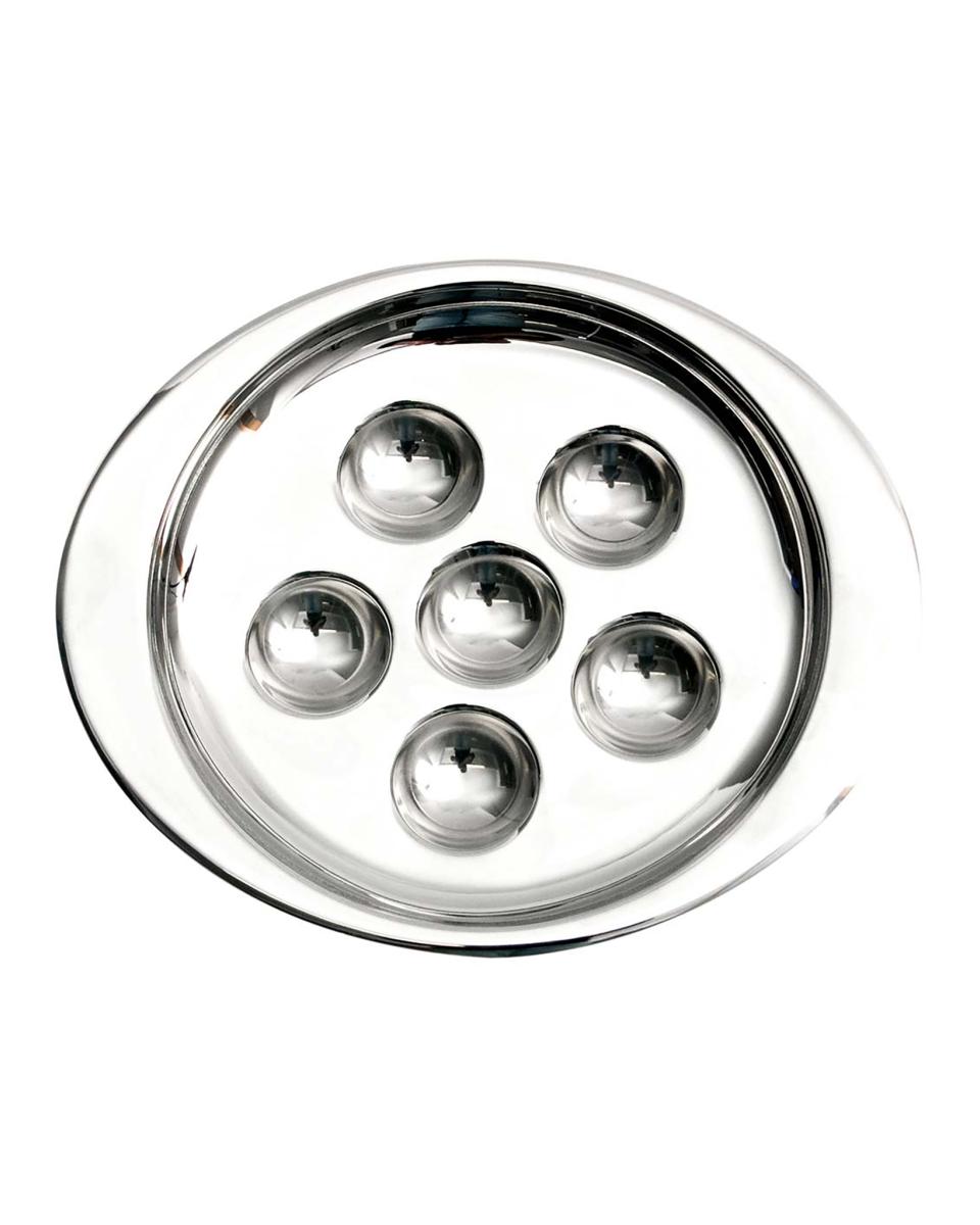 Slakkenbord - 6 gaten - B 20 CM - Promoline