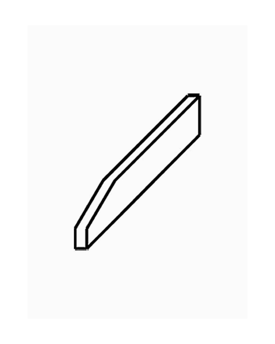 Afdichtingstrip grill+standaard - Modulair 650 - Rechts - Diamond - A65/CGGR-DX