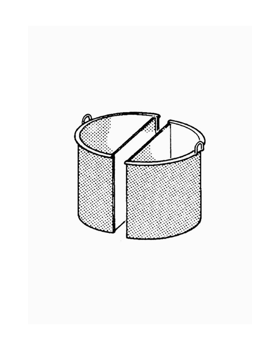 Manden kookketel - 900 Line - 2 x 1/2 mand - 100 Liter - Diamond - A99/CP-102