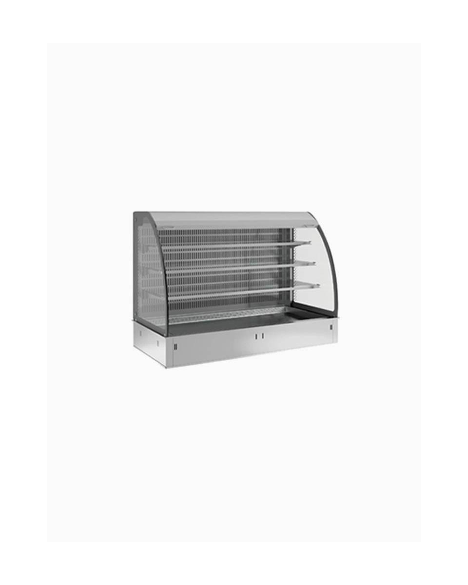 Uitstalvitrine - Wandmodel - Met topelement - 3 Niveaus - Gekoeld - Geventileerd - 4 x 1/1 GN - Diamond - DPA/BTVA315-S