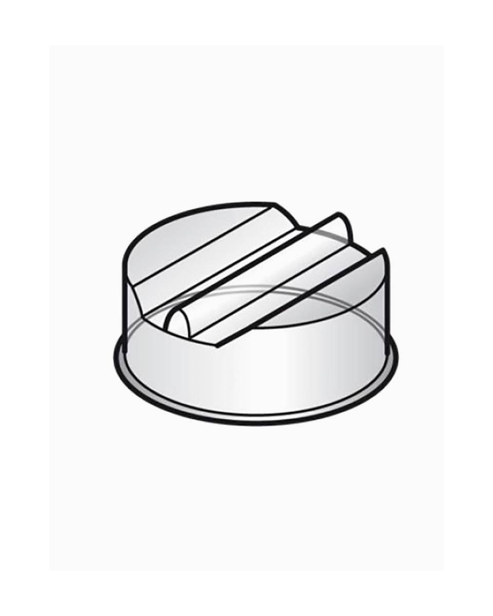 Deksel bordenverlager - Ø26 CM - Polycarbonaat - Diamond - DPA/CS26
