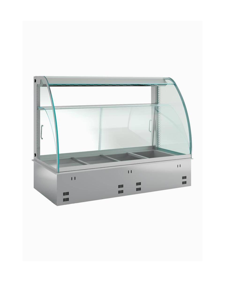 Warme uitstalvitrine - Geventileerd - Met bevochtiger - 3 x 1/1 GN - Diamond - DPA/CVV12