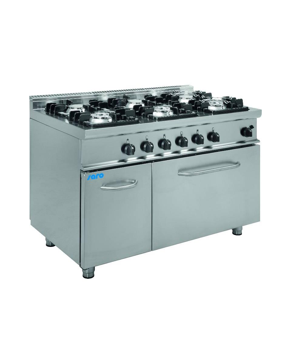 Gasfornuis - Gasoven - 6 Pits - Saro - 423-1040