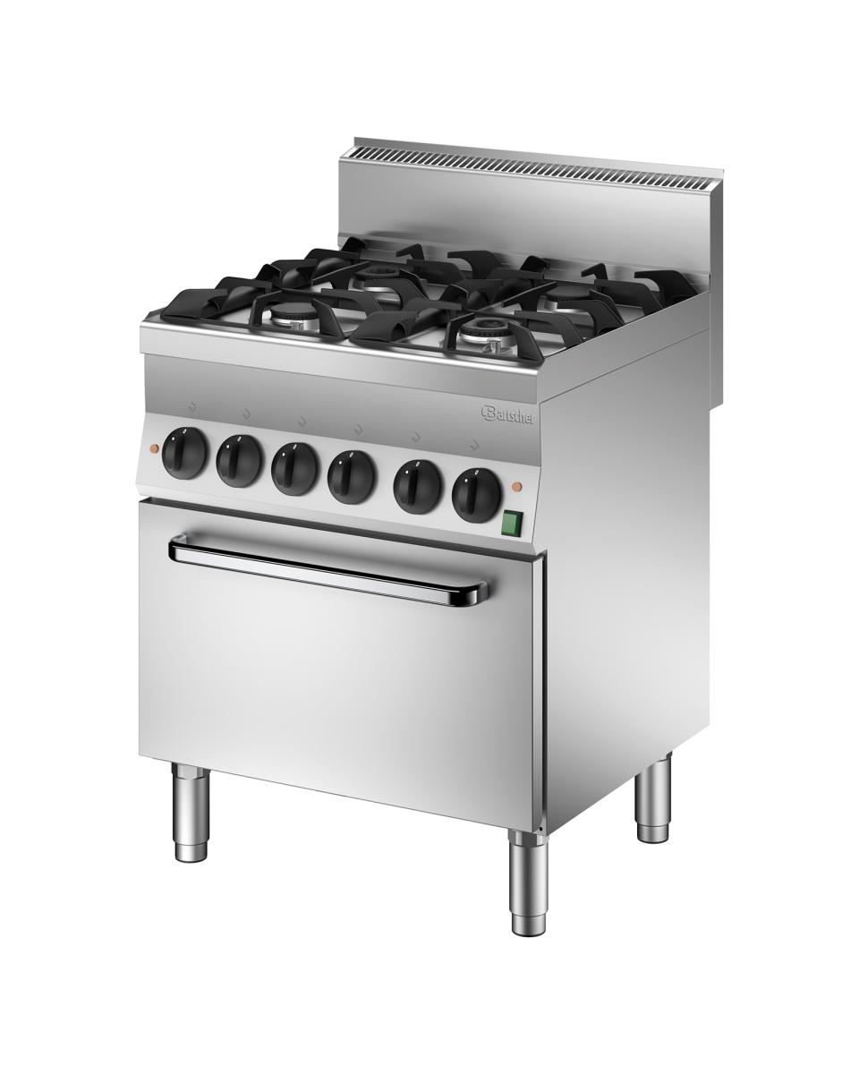 Gasfornuis - Elektrische oven - 4 pits - Bartscher - 1151143