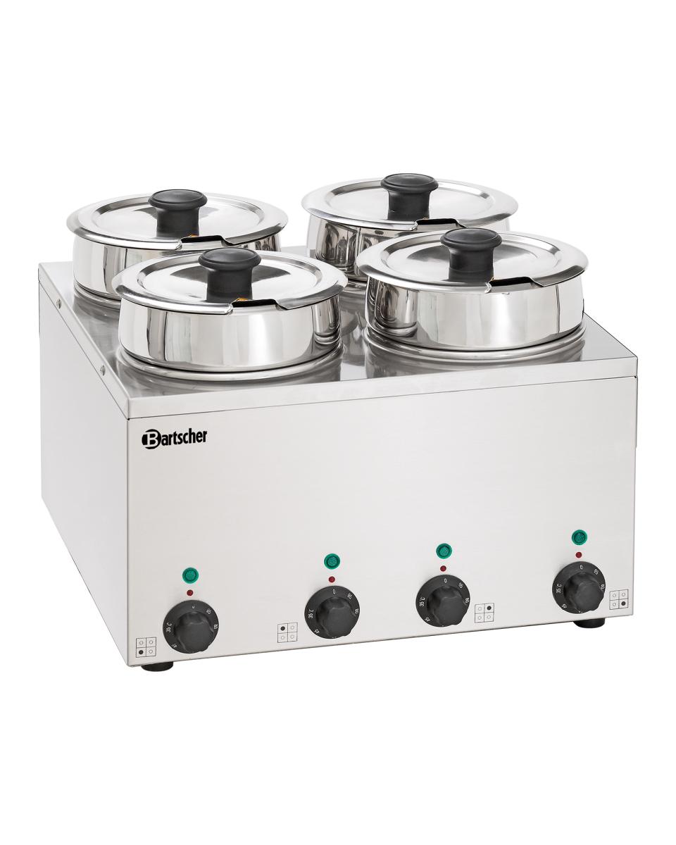 Bain-Marie - Rond - 4 x 3.5 Liter - Bartscher - 608035