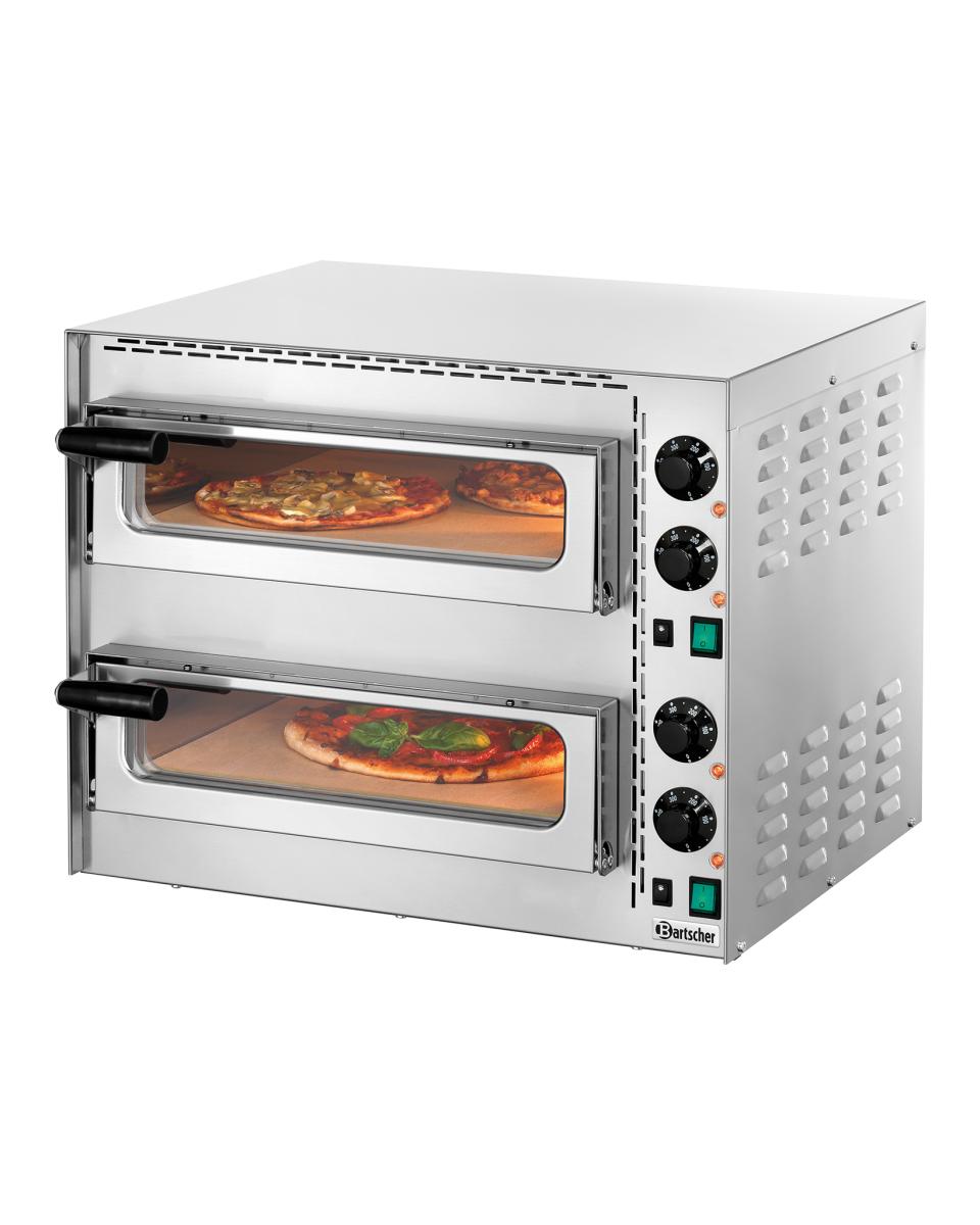 Pizzaoven - 2 x Ø35 CM - H 47.5 x 57 x 55 - Bartscher - 203535