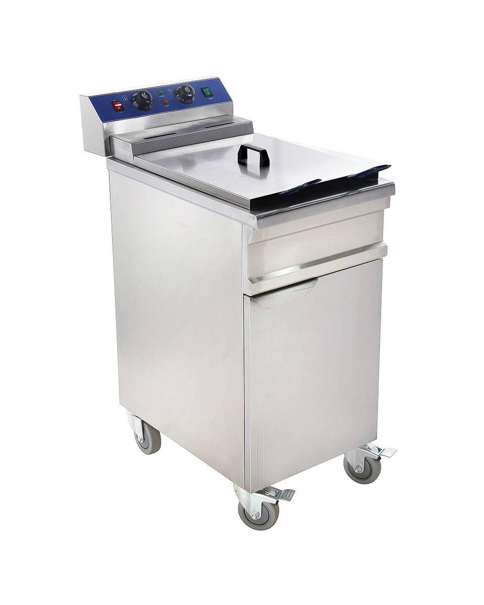 Horeca friteuse - Elektrisch - 2 x 15 Liter - 400V - Staandmodel - Promoline