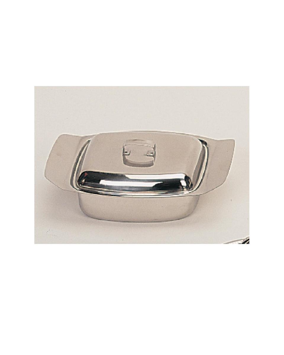 Botervloot - H 6 x 18.5 x 11.5 CM - RVS - P334