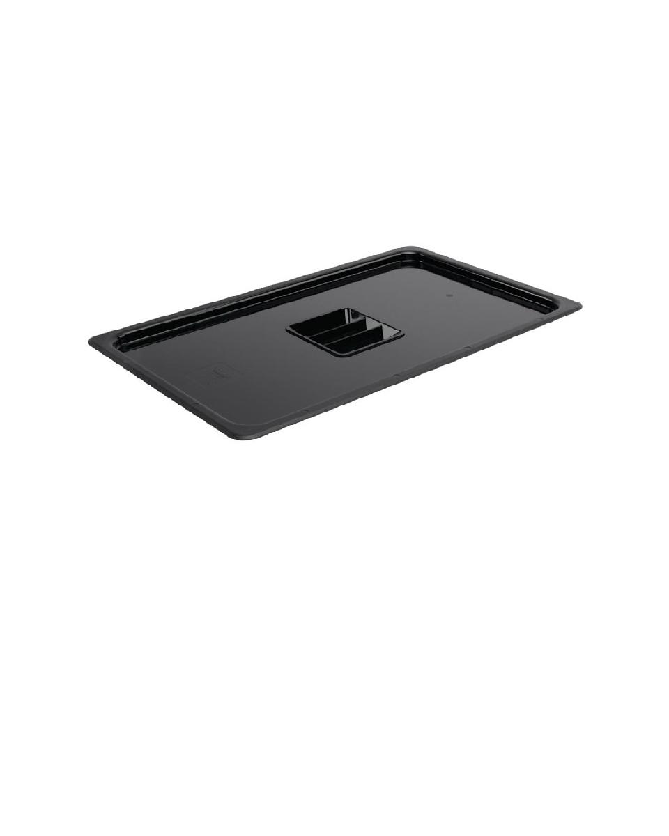 Deksel gastronormbak - 1/1 GN - Zwart - H 2.5 x 53 x 32.5 CM - Polycarbonaat - Vogue - U474