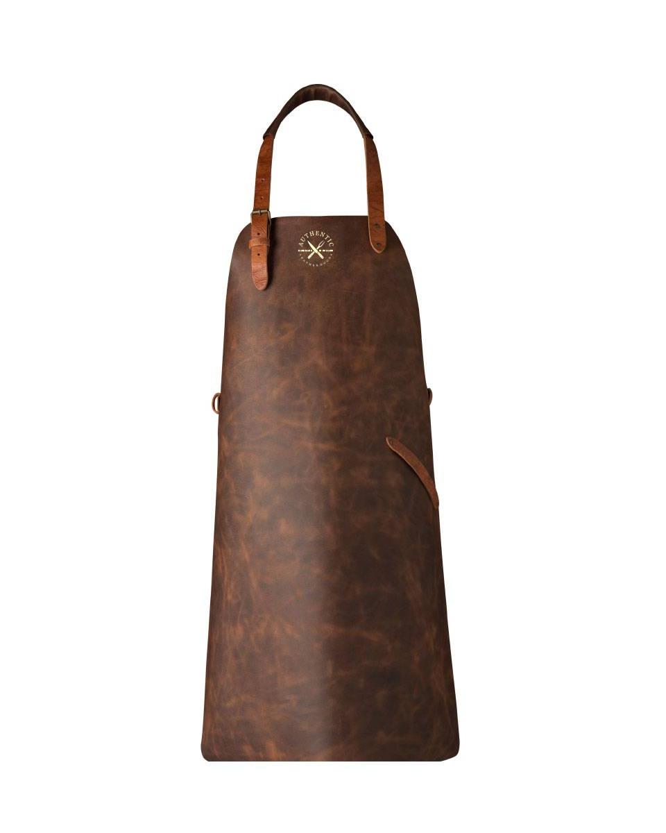 Leren schort / schorten Authentic Cognac