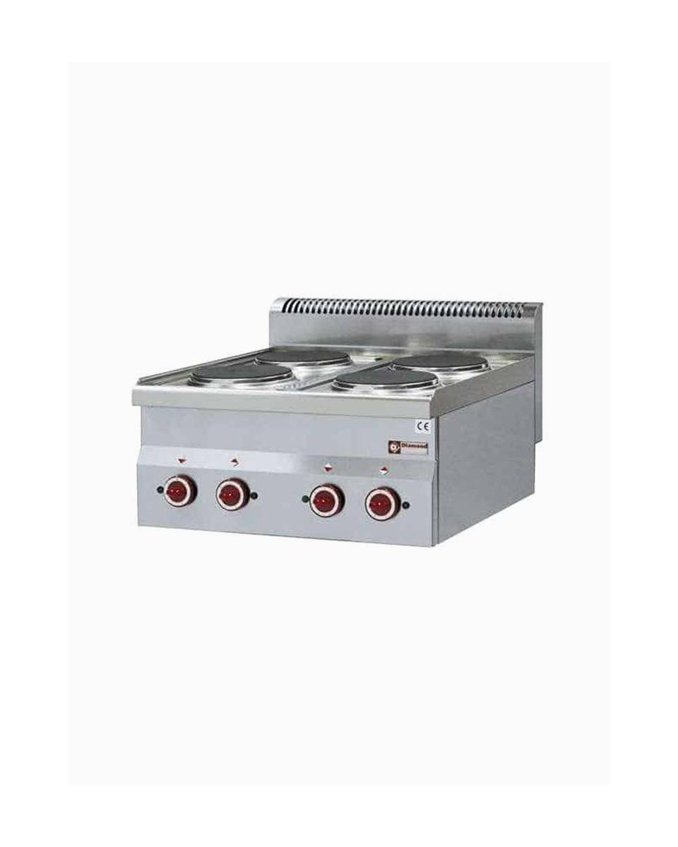 Fornuis - Elektrisch - 4 Platen - Ø18 CM - Tafelmodel - Diamond - E60/4P6T