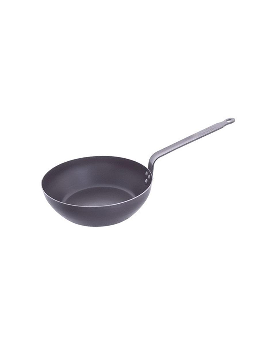 Hapjespan - H 7 CM - 1.96 KG - Ø27.5 CM - Plaatstaal - De Buyer - 001083