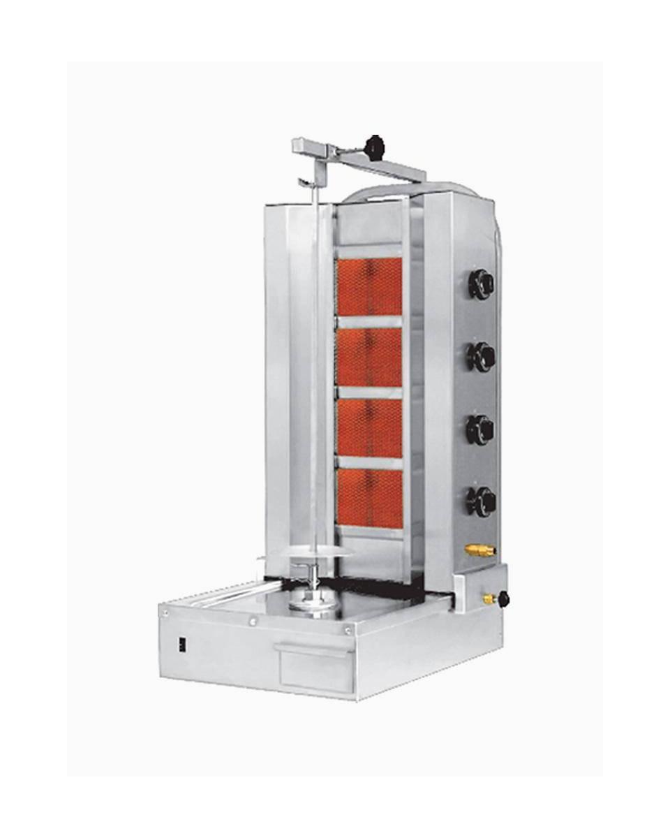 Donergrill - gas 4 brander motor onder - H 115 x57 x66 CM - Naomi - ecu4g