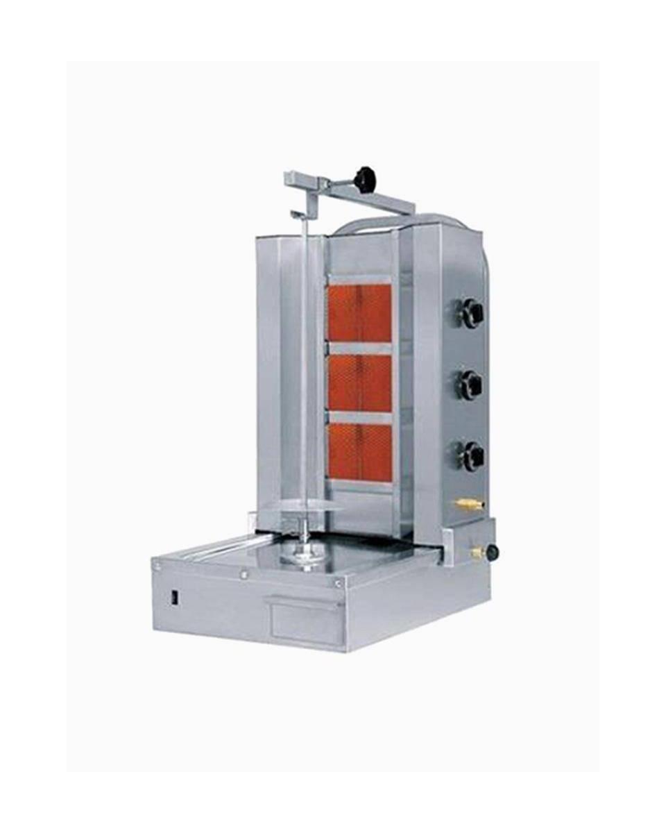 Donergrill - gas 3 brander motor onder - H 99 x57 x67 CM - Naomi - ecu3g