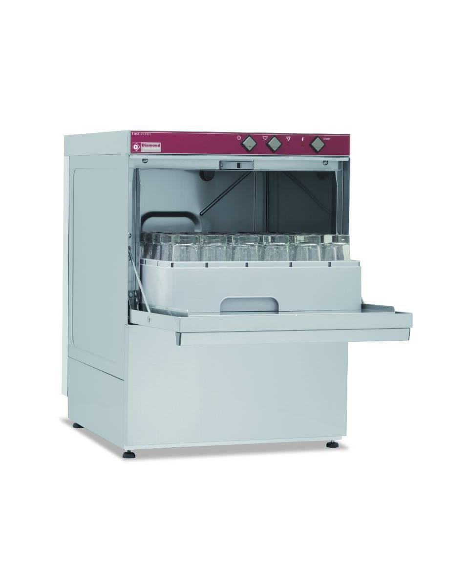 Horeca vaatwasser - Mand 45 x 45 CM - 230V - Afvoerpomp - Diamond - 046D/6-PS