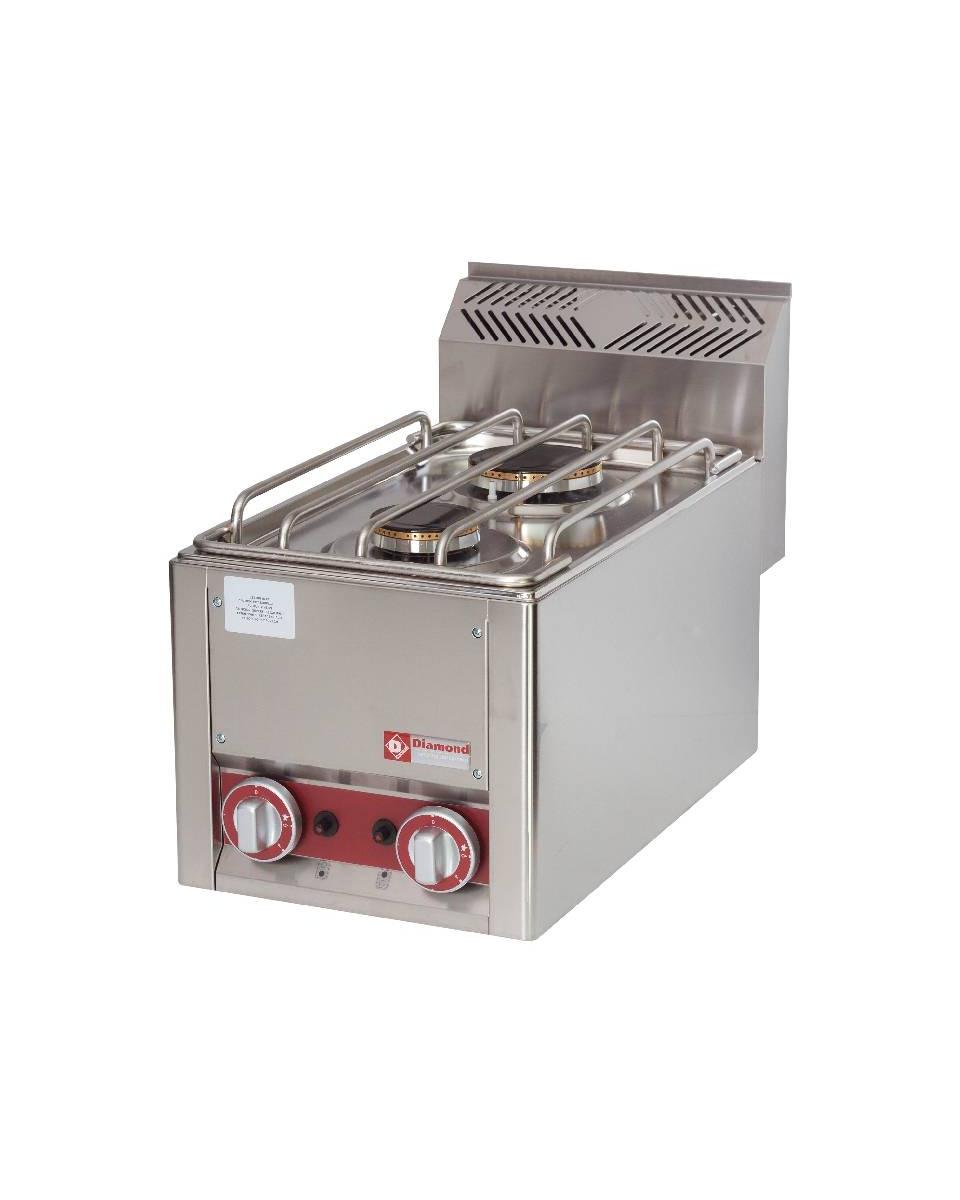Gasfornuis - 2 Branders - Diamond - GS6/2FT-N 