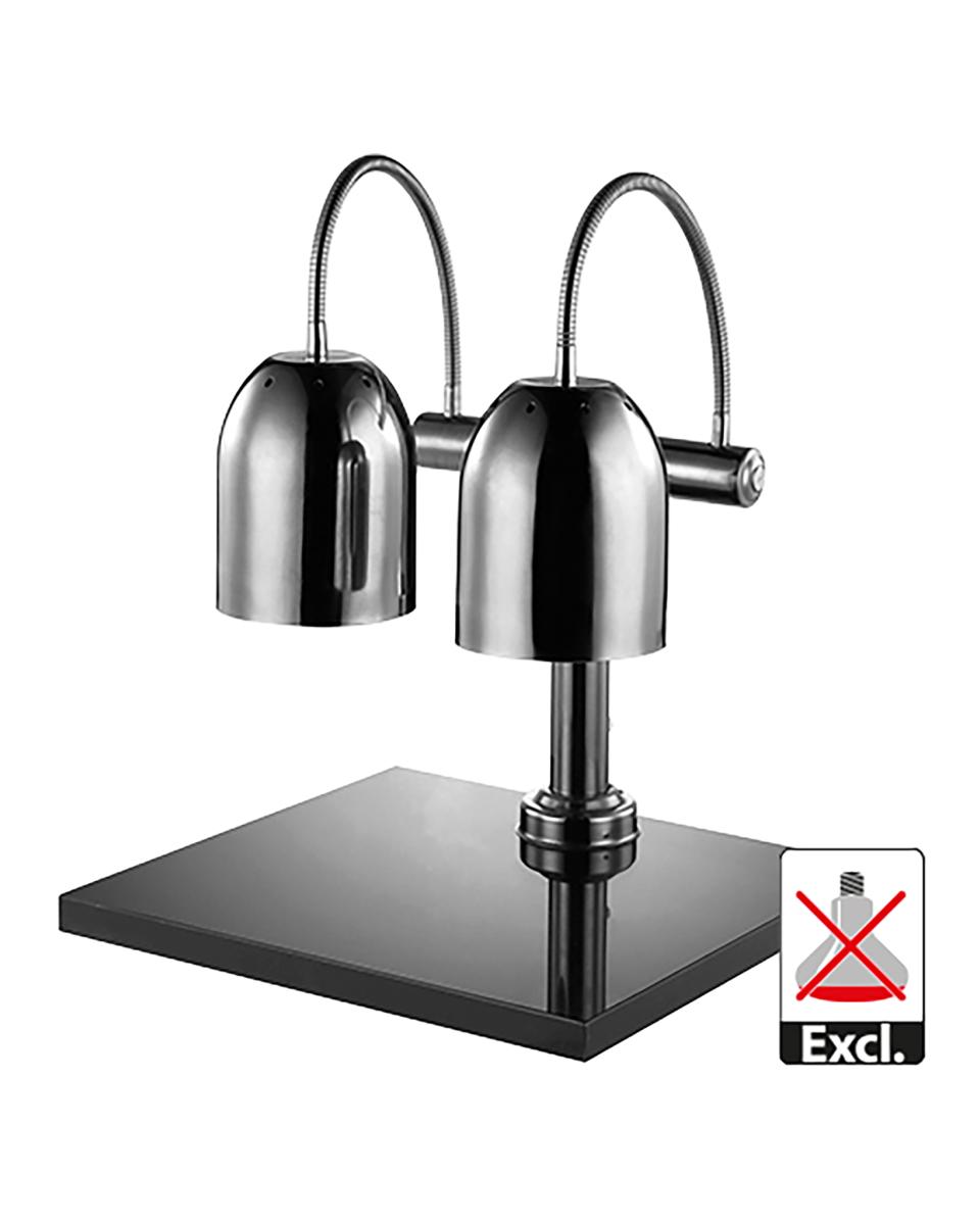 Warmhoudlamp - H 65 x 50 x 45 CM - 17.9 KG - Ø15.6 CM - 220 - 240 V - RVS - Chroom - Caterchef - 688262