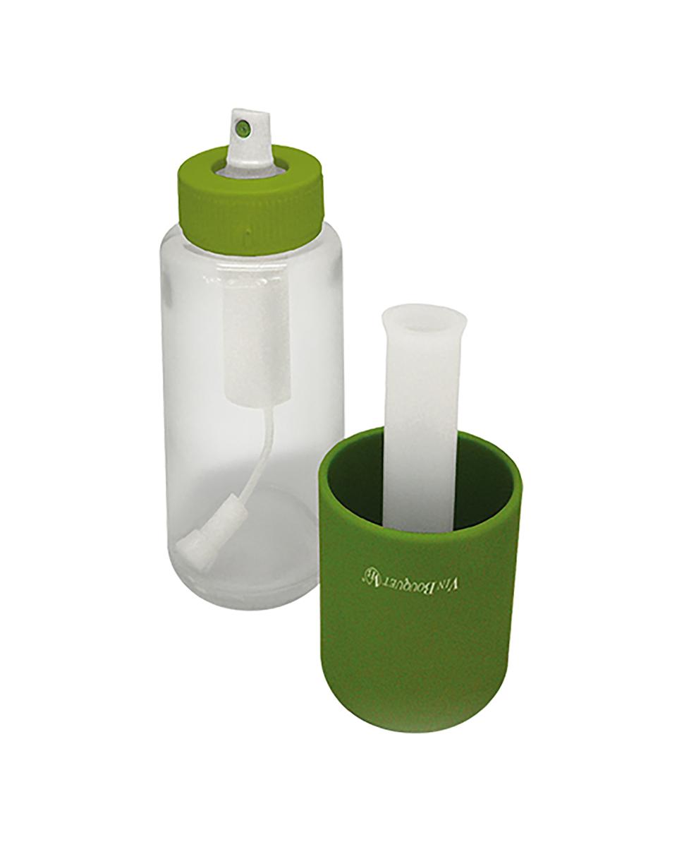 Olie / Azijn Verstuiver - H 20.8 CM - 0.2 KG - Ø6 CM - Glas - Groen - Vin Bouquet - 220001