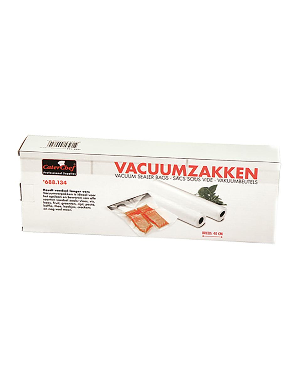 Vacuümzakken - 40 CM - 1 KG - 600 CM - Polyetheen - Transparant - Caterchef - 688134