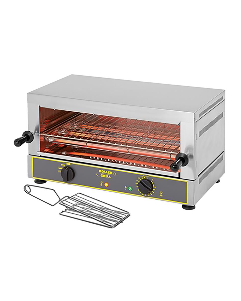 Salamander - H 34 x 64 x 38 CM - 15 KG - 220 - 240 V - 2700 W - RVS - +0°C / +1050°C - Roller Grill - 304006