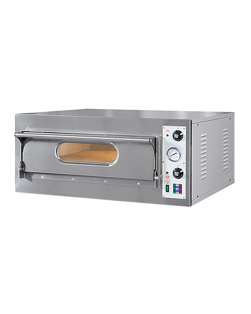 Pizza Oven - H 40 x 94 x 92 CM - 82 KG - 380 - 415 - Zonder - Stekker V - 4700 W - RVS - +50°C / +400°C - Resto Italia - 780040